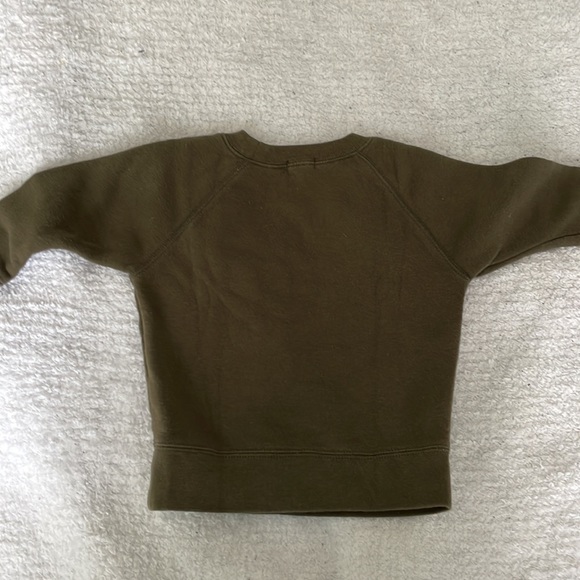 GAP army green crew neck sweatshirt - Picture 2 of 2